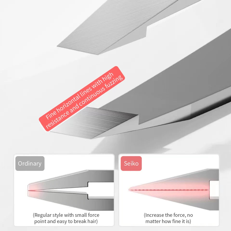 Eyebrow Tweezer Stainless Steel Slanted Eye Brow Clips Hair Removal Makeup Tools Eyelashes Extension Double Eyelid Application