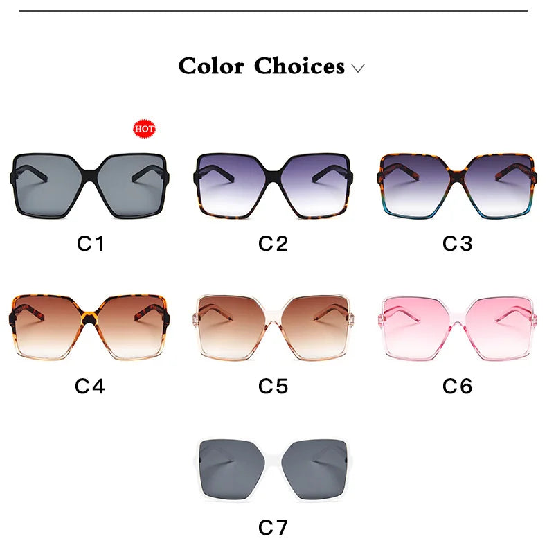 Fashion Women Oversized Sunglasses