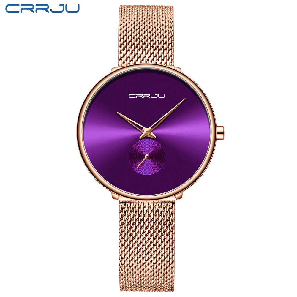 Fashion Women Watch Luxury Casual Simple Ladies Daily Dress Mesh Wristwatch