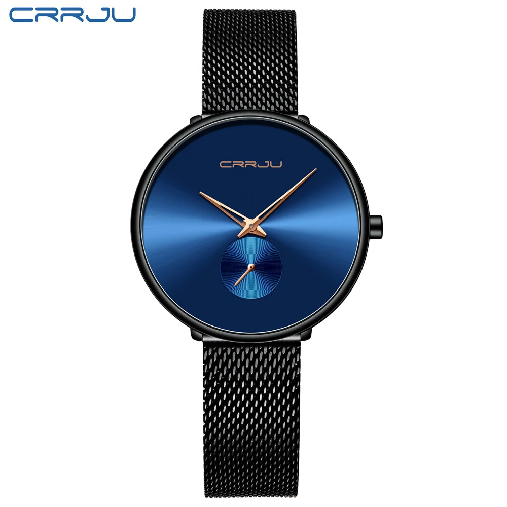 Fashion Women Watch Luxury Casual Simple Ladies Daily Dress Mesh Wristwatch