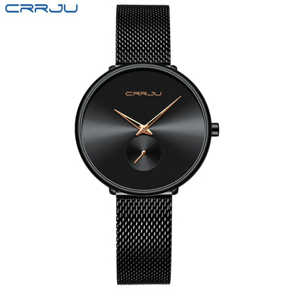 Fashion Women Watch Luxury Casual Simple Ladies Daily Dress Mesh Wristwatch