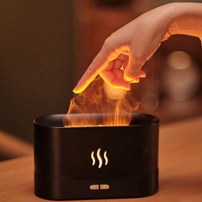 Flame Humidifier Flame Night Light Aroma Diffuser