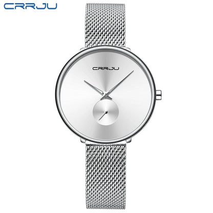 Fashion Women Watch Luxury Casual Simple Ladies Daily Dress Mesh Wristwatch