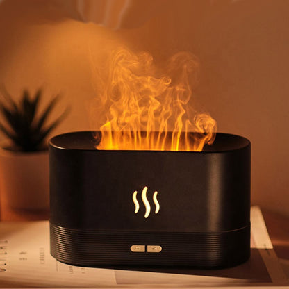 Flame Humidifier Flame Night Light Aroma Diffuser