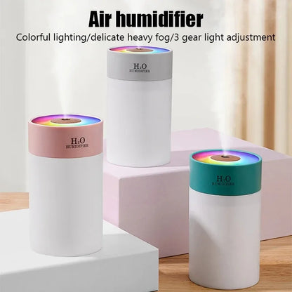 Portable Mini Air Humidifier Ultrasonic Cool Mist Evaporative Humidifier Cordless Quiet Operation for Bedroom Car Office