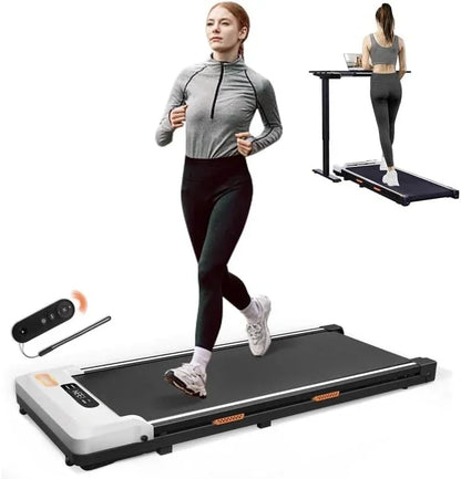 Under Desk Treadmill, 2 in 1 for Walking and Jogging, Treadmill with Remote Control Lanyard, 2.5HP Low-Noise in LED Display