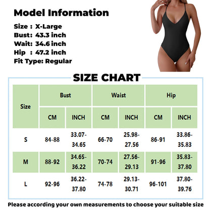 Women'S One-Piece Swimsuit Casual Fashion Solid Color Sexy Backless Beach Bikini Adjustable Strap Lace-Up High Cut Swimsuit