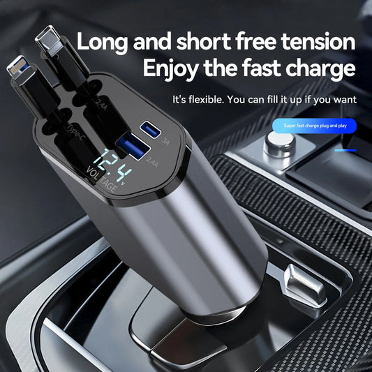 120W Car Charger Car Super Fast Charging