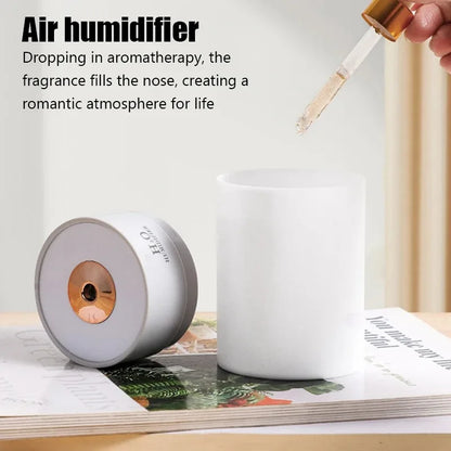 Portable Mini Air Humidifier Ultrasonic Cool Mist Evaporative Humidifier Cordless Quiet Operation for Bedroom Car Office