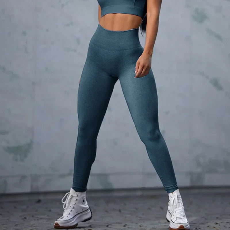 Fitness Sport Leggings Women Seamless Gym Running Yoga Sportswear High Waist Push Up Pants Athletic Slim Jogging Leggings Female